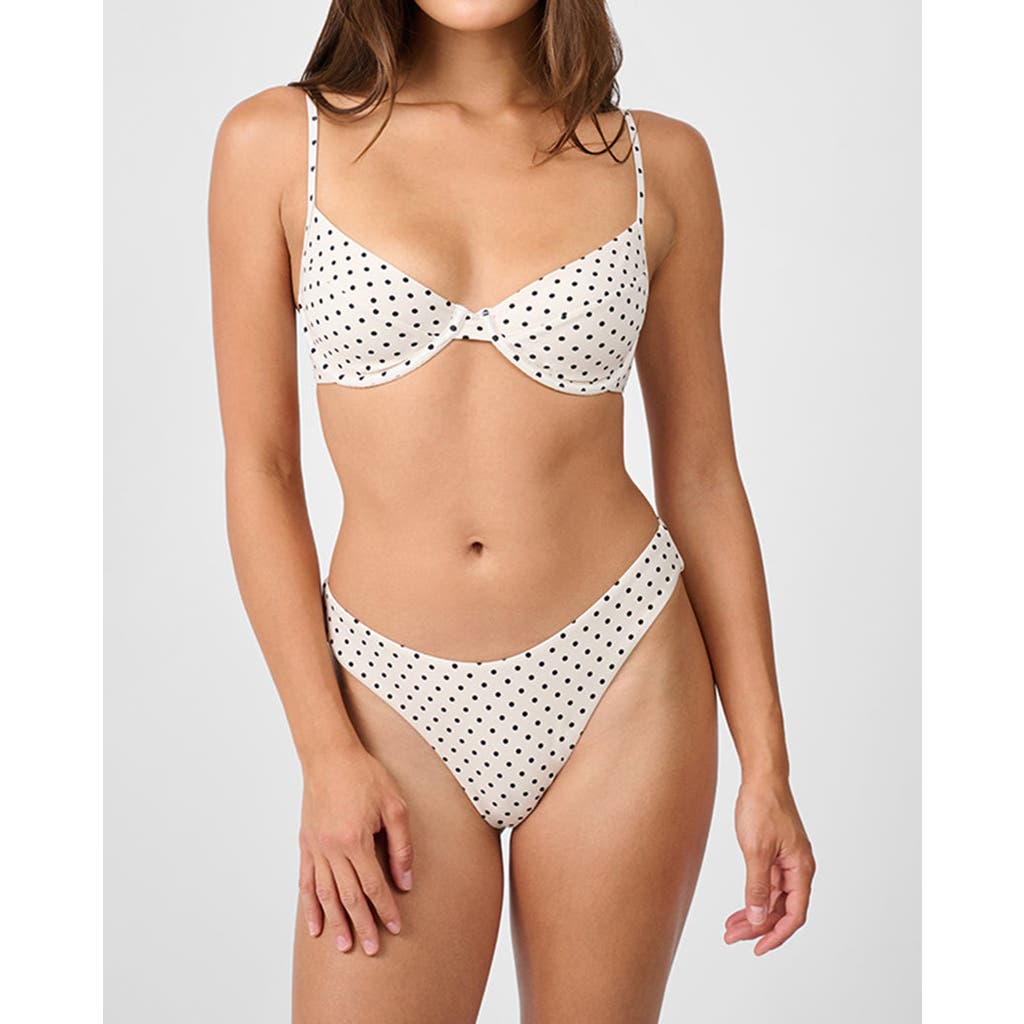 Weworewhat Full Coverage Underwire Bikini Top In White