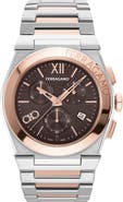 FERRAGAMO Vega Bracelet Chronograph Watch, 42mm