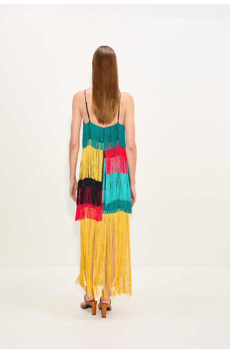 SIMONMILLER Drea Fringe Dress, Alternate, color, Vibrant Multi Fringe