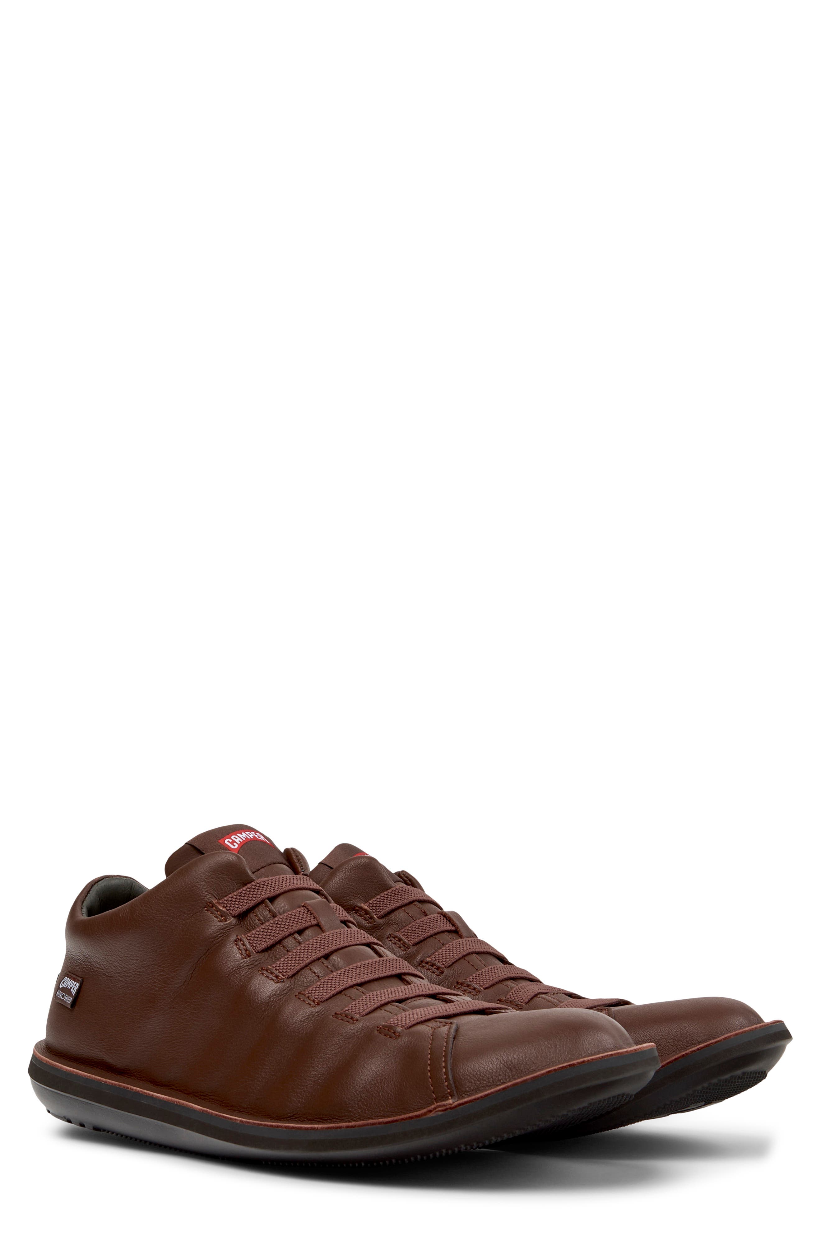Beetle Leather Ankle Boot, Main, color, MEDIUM BROWN