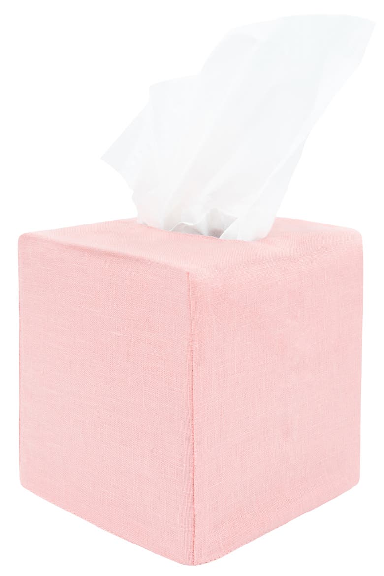 James Tissue Box Cover, Main, color, Dogwood