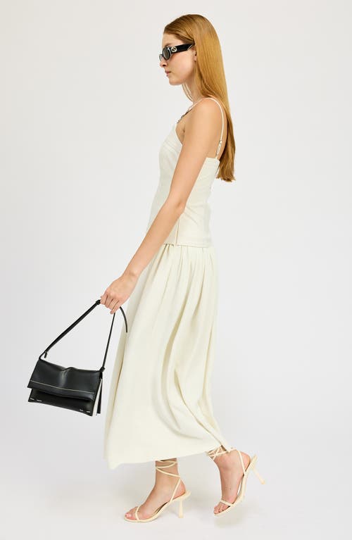 En Saison Barrett Bit Strap Detail Maxi Dress In Ivory