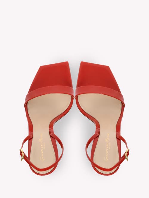 Gianvito Rossi Ribbon Strap-detail Open-toe Sandals In Red