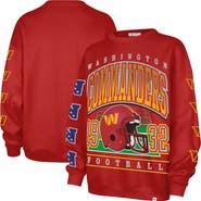 '47 Women's '47 Burgundy Washington Commanders Go Big Oversized Pullover Sweatshirt
