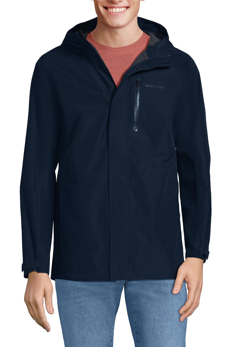 Waterproof Rain Jacket, Main, color, Radiant Navy