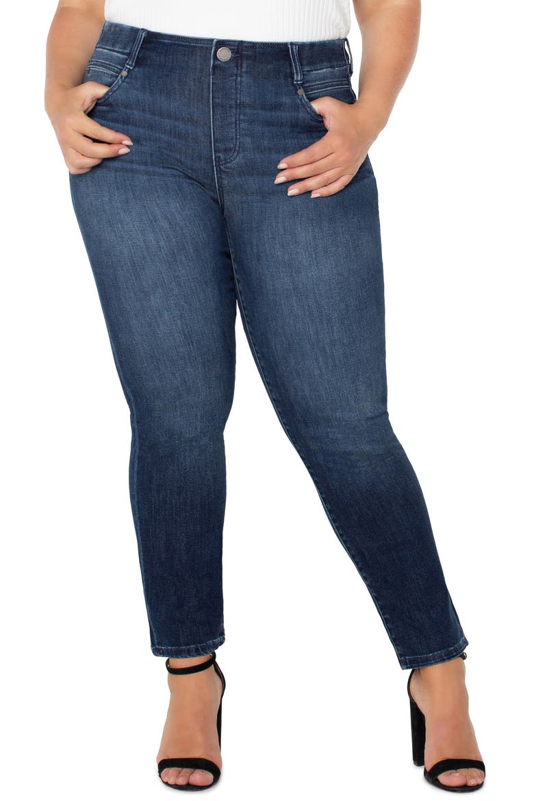 Gia Glider Pull-On Slim Jeans, Alternate, color, WARNER LAKE