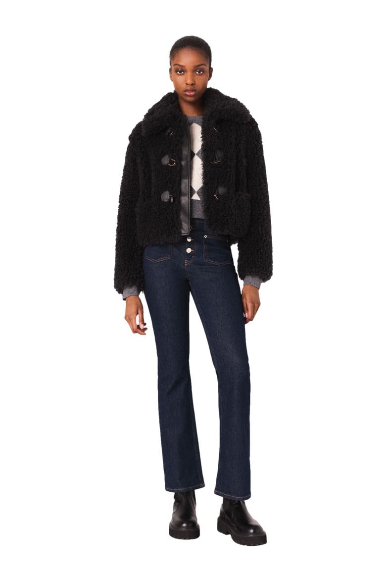 Short curly coat, Main, color, Anthracite grey
