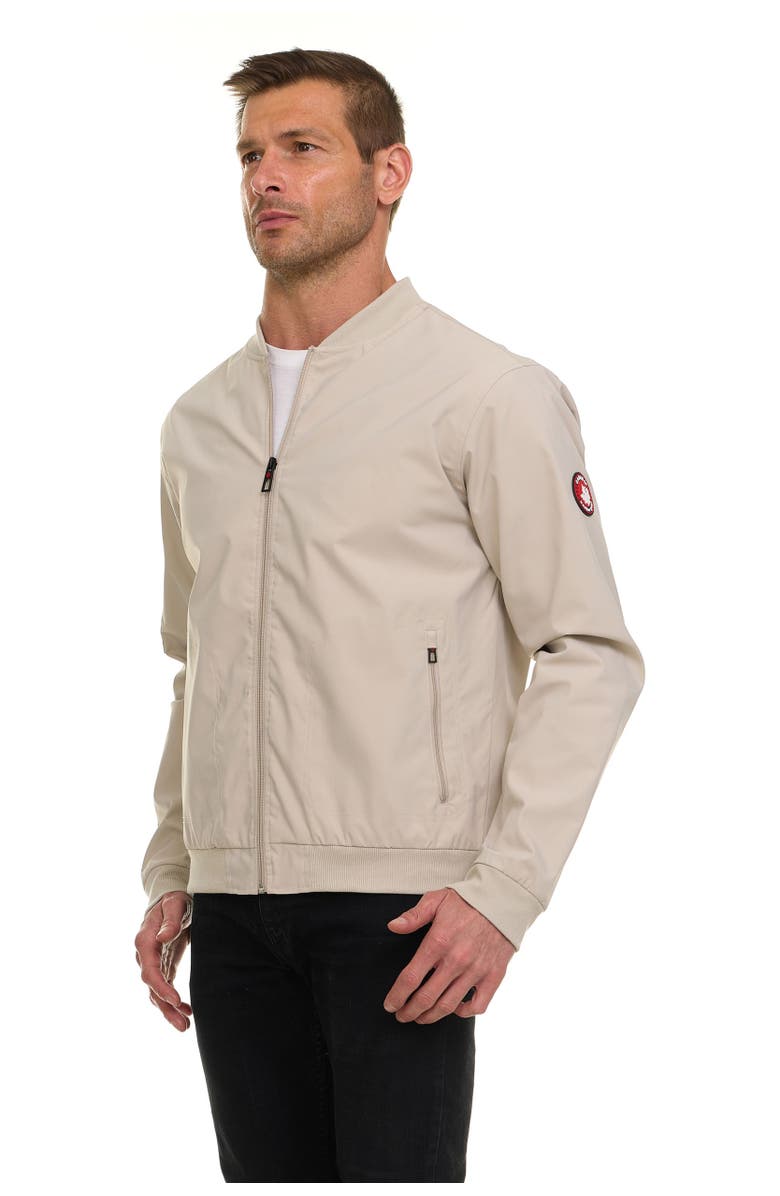 CANADA WEATHER GEAR Men's Water Resistant Microfiber Bomber Jacket, Main, color, Cloud Beige
