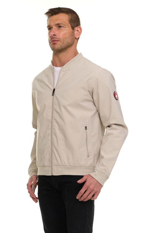 Canada Weather Gear Water Resistant Microfiber Bomber Jacket In Neutral