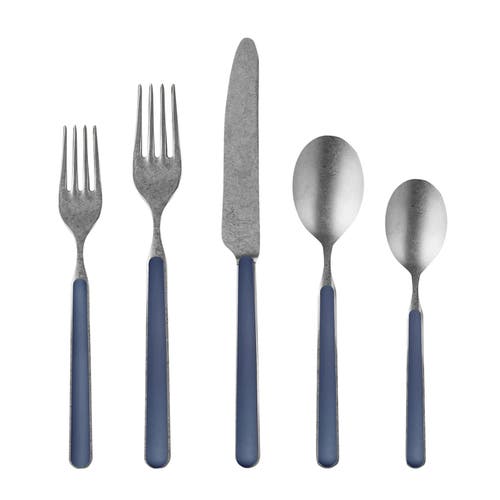 Mepra Fantasia Pewter Flatware Set In Blue