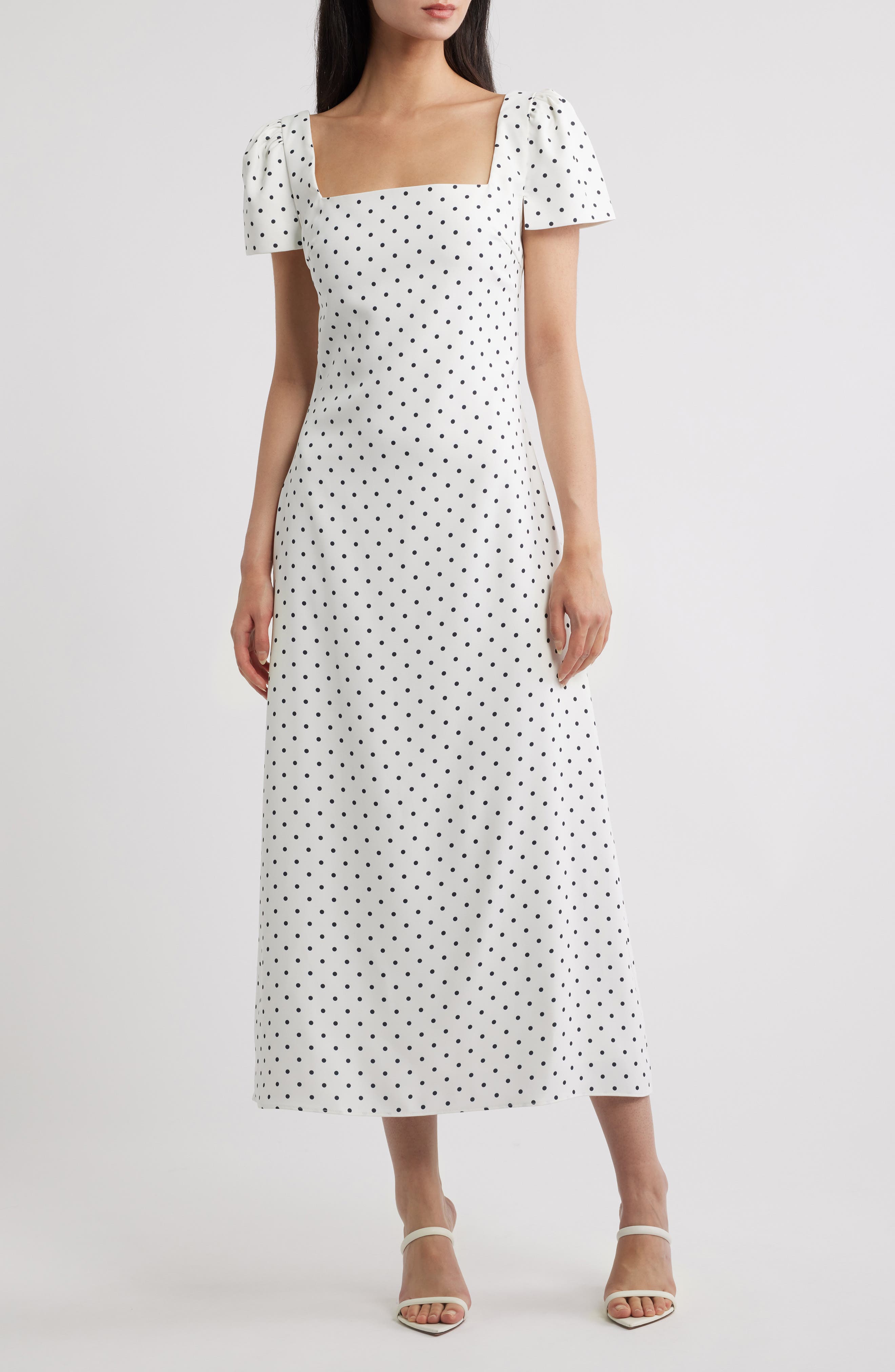 selected WHITE POLKA DOT