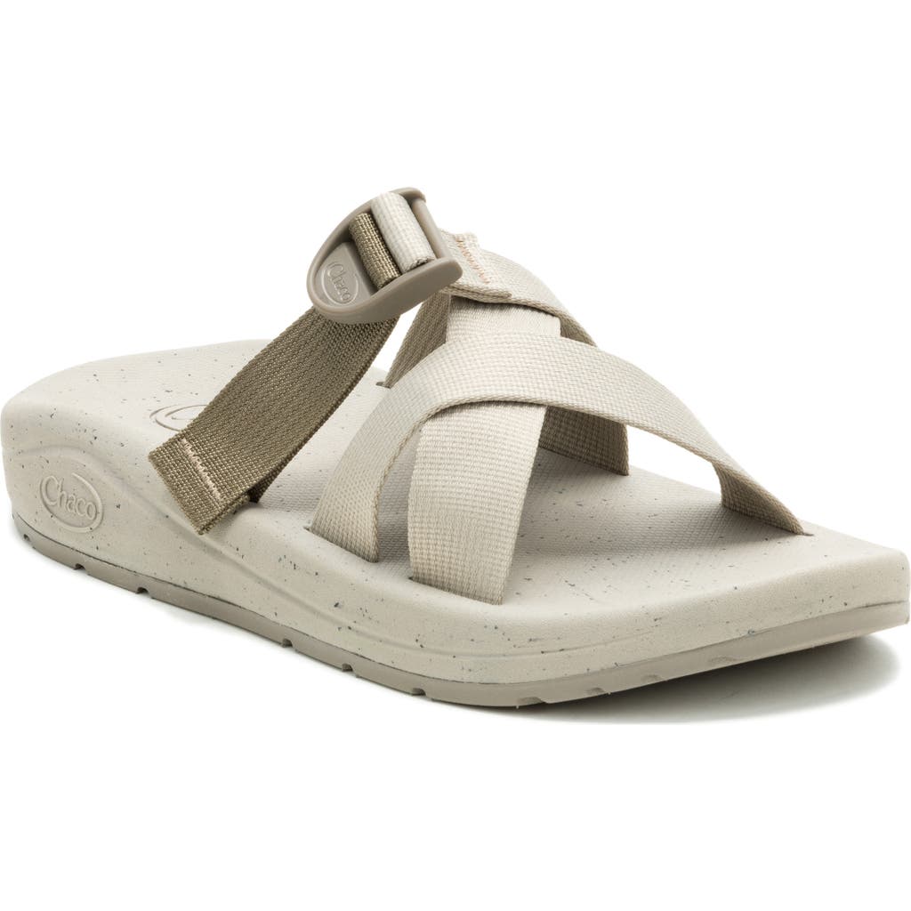 Chaco Cushz Slide Sandal In Silt