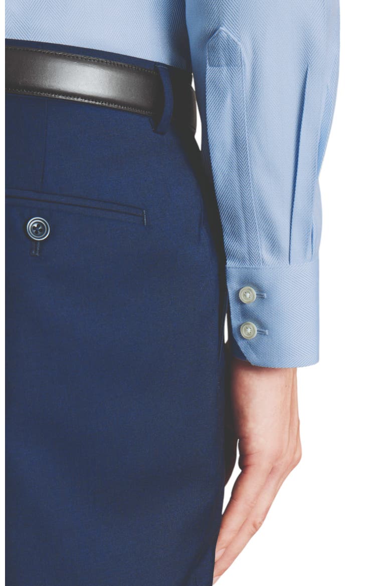 Cutaway Collar Non-Iron Herringbone Shirt, Alternate, color, Sky Blue