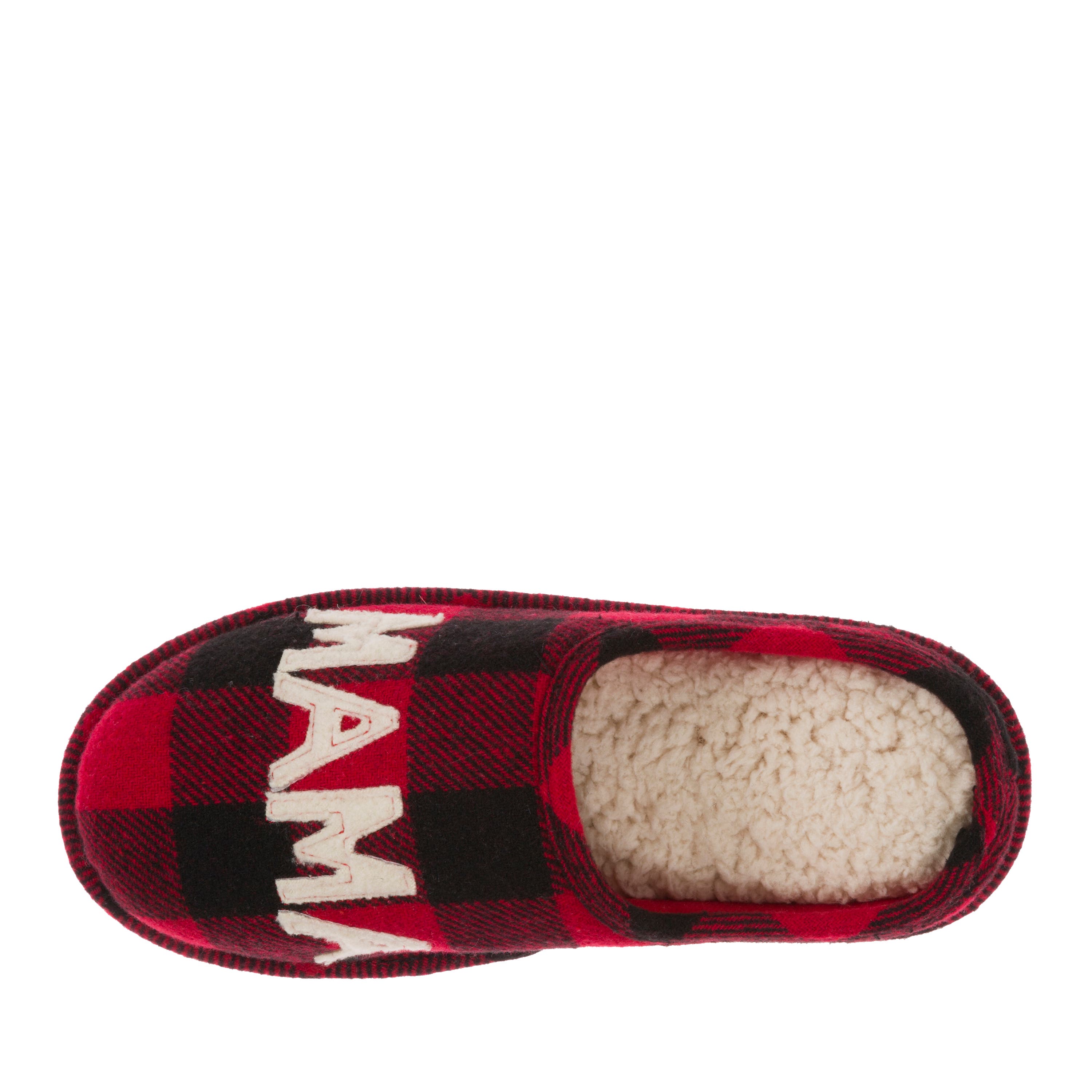DEARFOAMS Buffalo Check Mama Bear Mom Clog Slipper, Alternate, color, 
