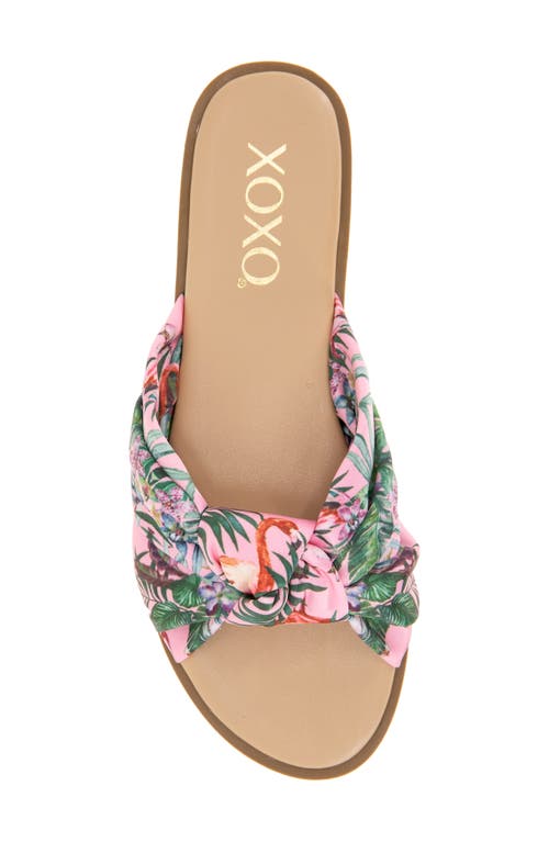 Xoxo Menata Slide Sandal In Flamingos