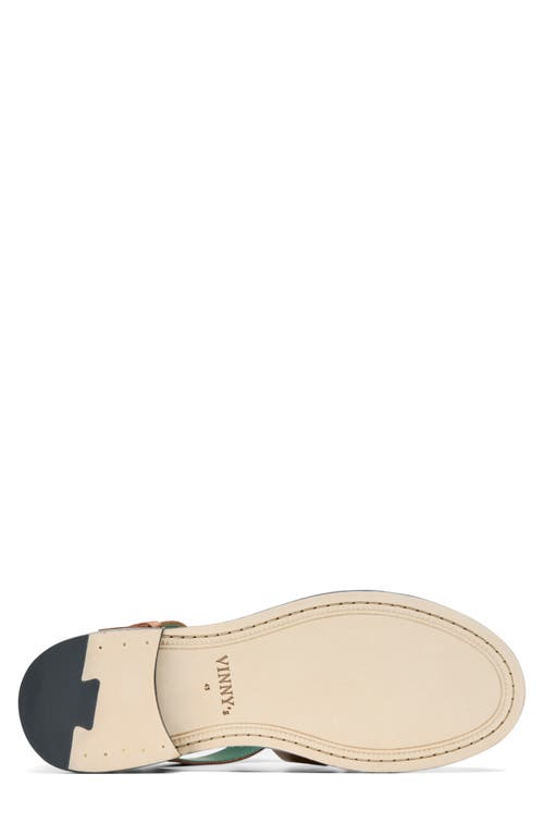 Vinny's Fisherman Sandals Cognac Grain Leather