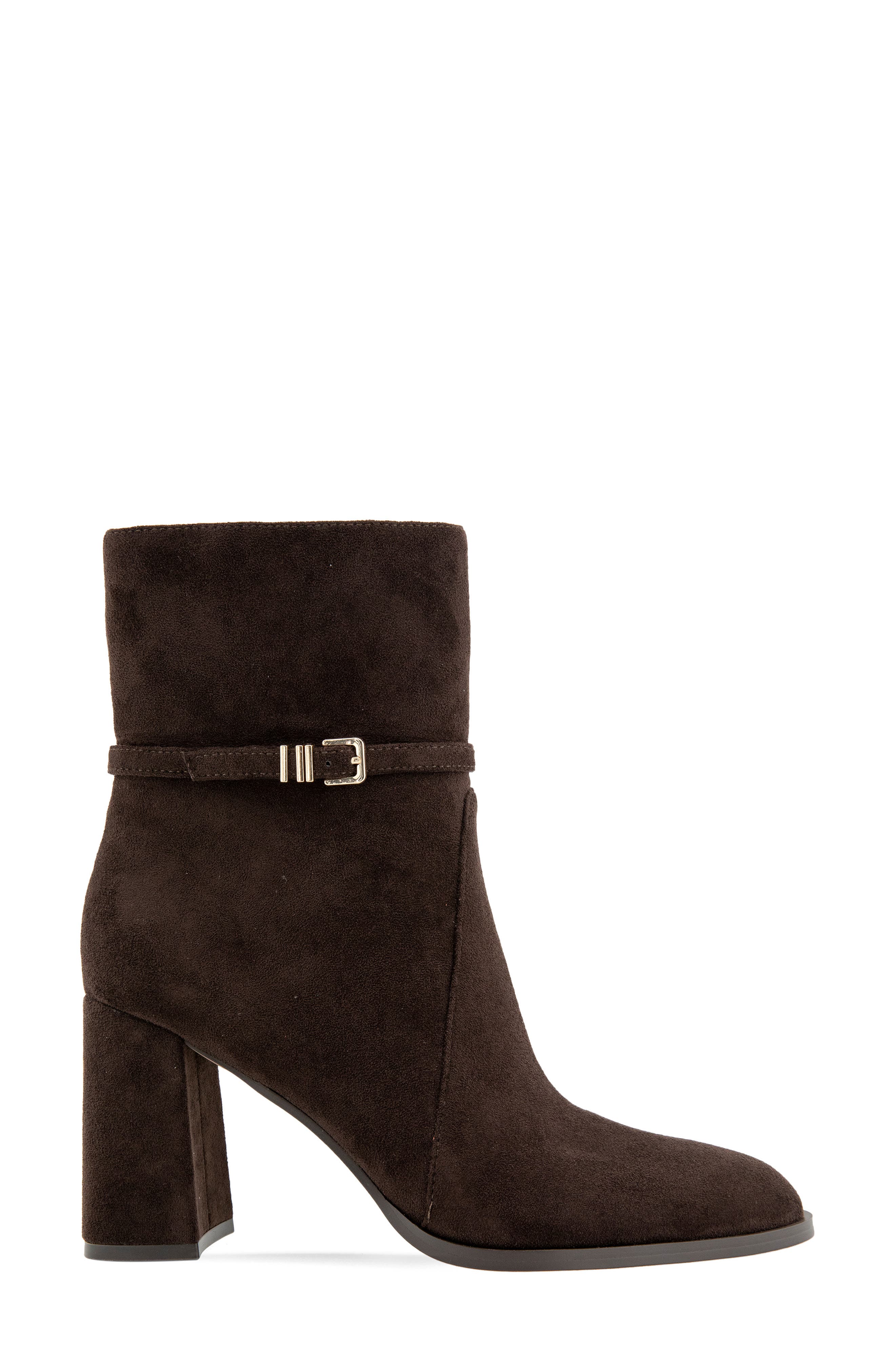 Wymer Block Heel Bootie, Alternate, color, DARK BROWN