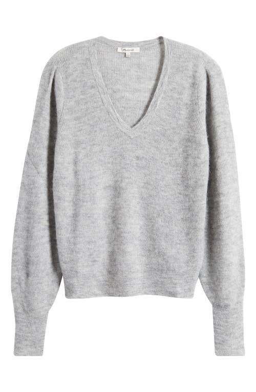 MADEWELL MADEWELL DEEP V-NECK ALPACA BLEND SWEATER 