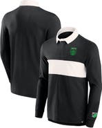 FANATICS Men's Fanatics Branded Black Austin FC Penalty Kick Long Sleeve Polo