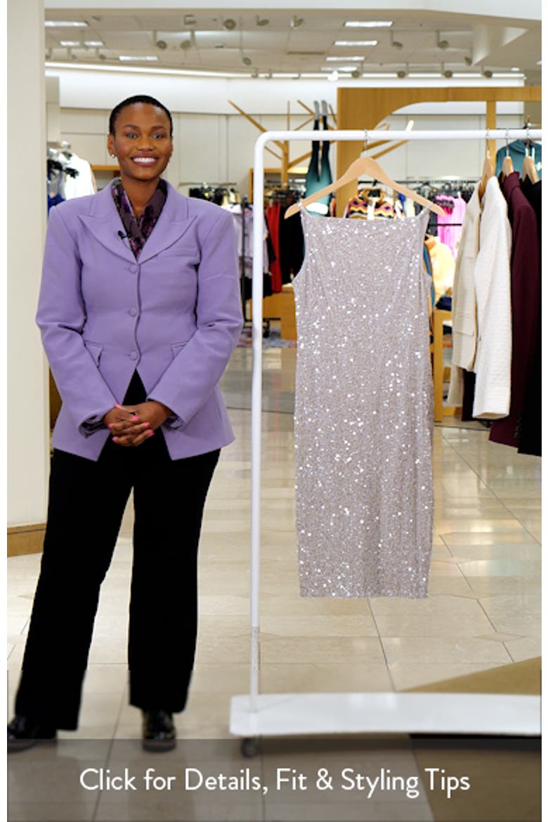 Sequin Cocktail Sheath Dress video