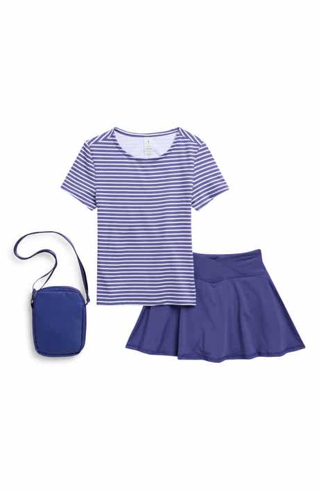 YOGALICIOUS Kids' Lux Bloom T-Shirt, Skirt & Crossbody Bag Set