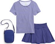 YOGALICIOUS Kids' Lux Bloom T-Shirt, Skirt & Crossbody Bag Set