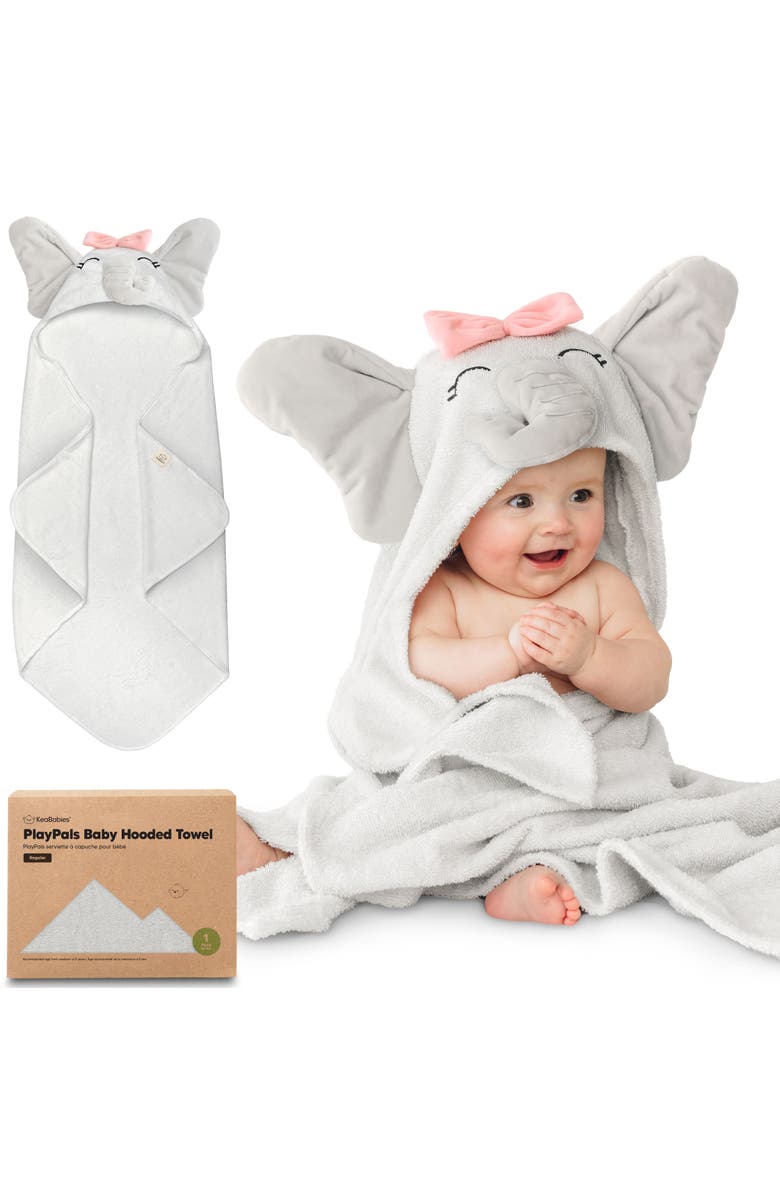 KeaBabies PlayPals Hooded Towel, Main, color, Ella