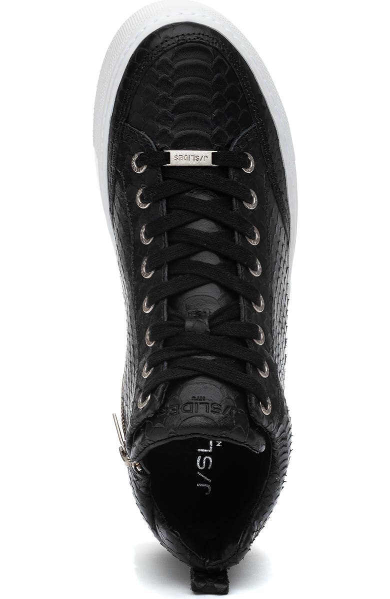 JSlides Leesa Snake Embossed High Top Sneaker, Alternate, color,