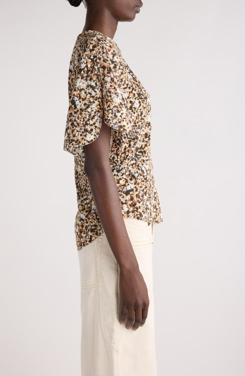 Isabel Marant Karlita Split Sleeve Stretch Silk Top