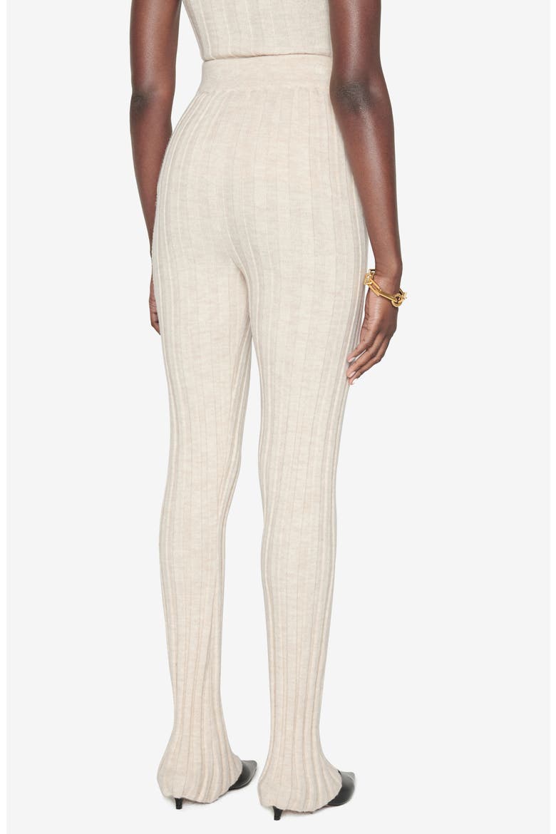 Val Ribbed Wool Leggings, Alternate, color, CREAM
