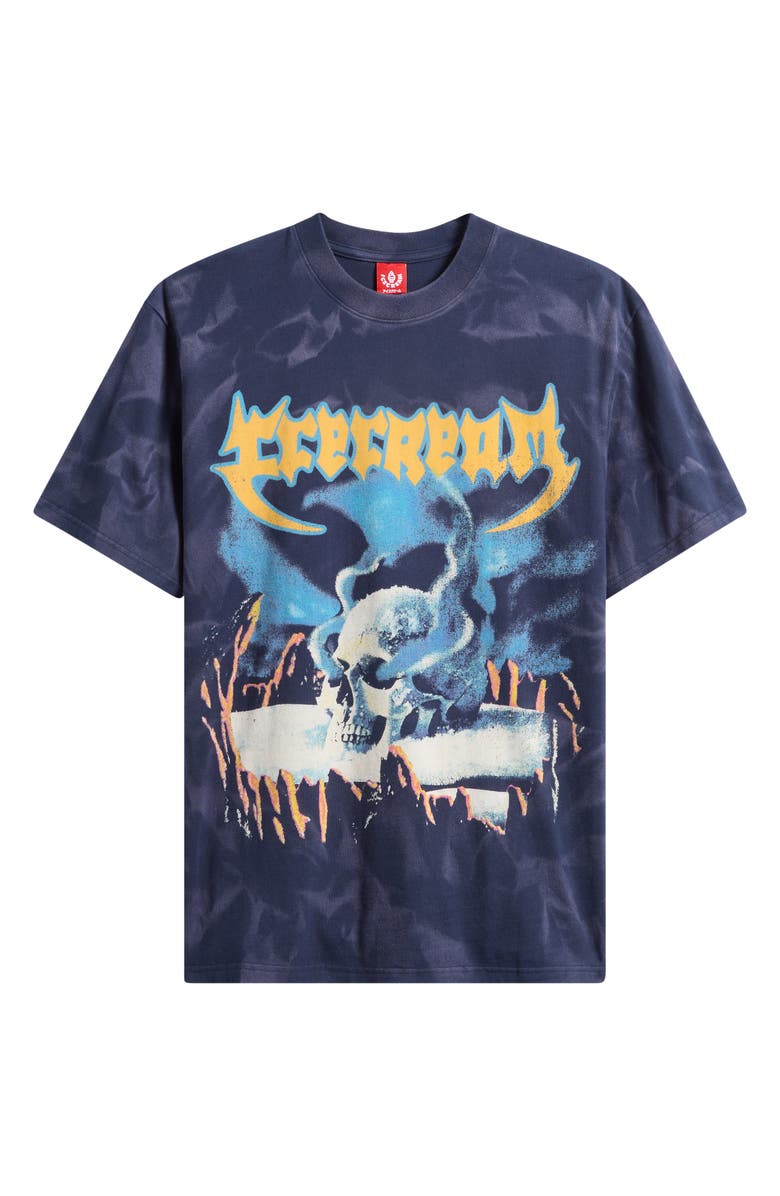 ICECREAM Oversize Stone Cold Graphic T-Shirt, Alternate, color, Black Iris