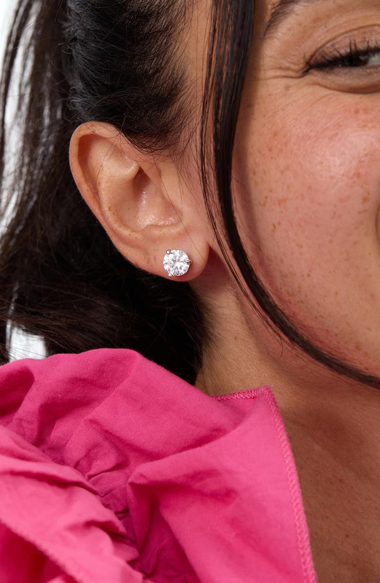 Melinda Maria Not Your Basic Stud Earrings, Alternate, color, Silver-White