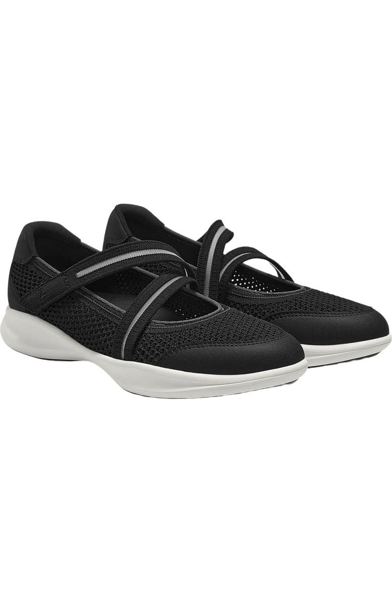 VIVAIA Round-Toe Mesh Mary-Jane Sneaker Flats, Main, color, Black