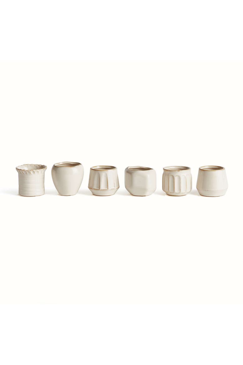Dezie Mini Pots Set Of 6, Main, color, Off-White