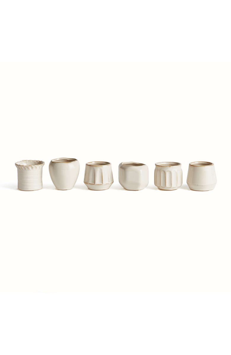 Napa Home & Garden Dezie Mini Pots Set Of 6, Main, color, Off-White