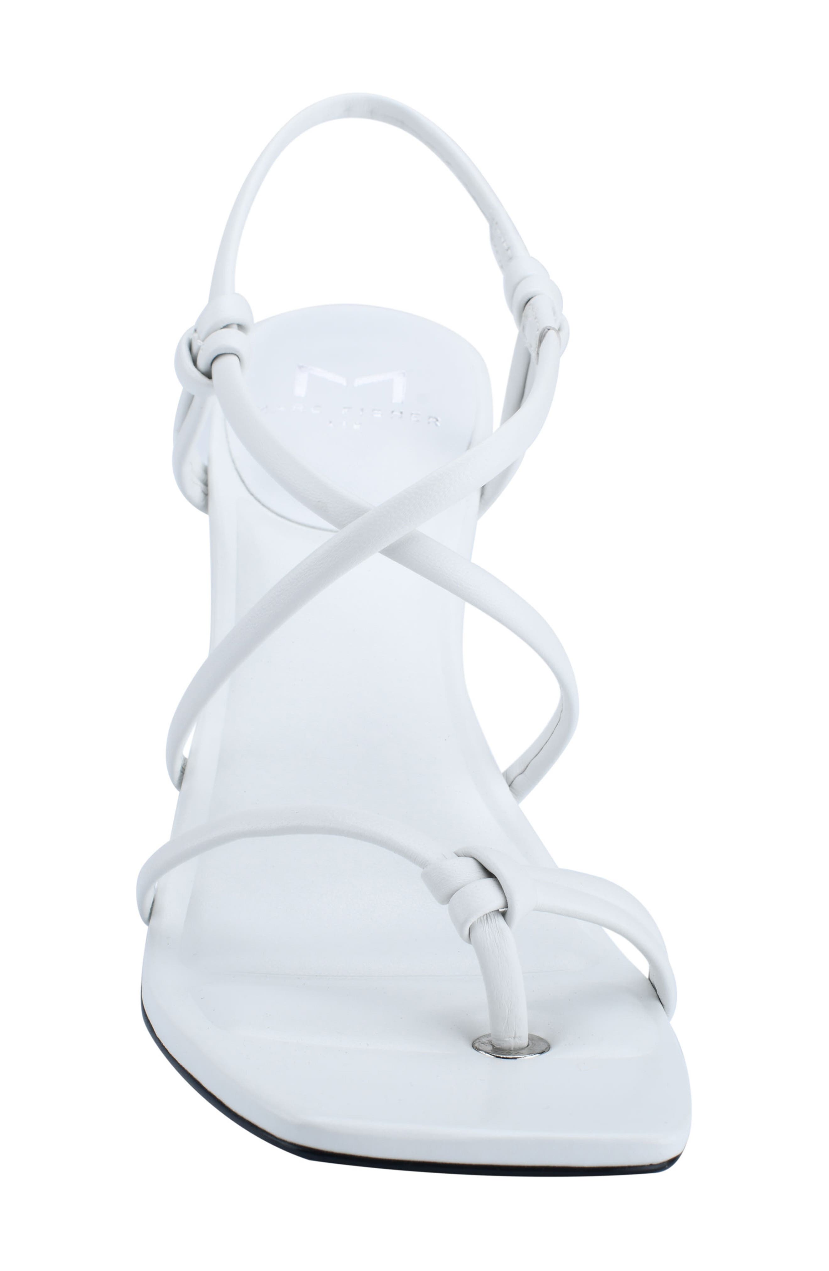 Gadella Strappy Sandal, Alternate, color, WHITE