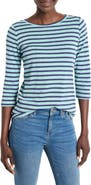 NZT by NIC+ZOE Stripe Boat Neck T-Shirt