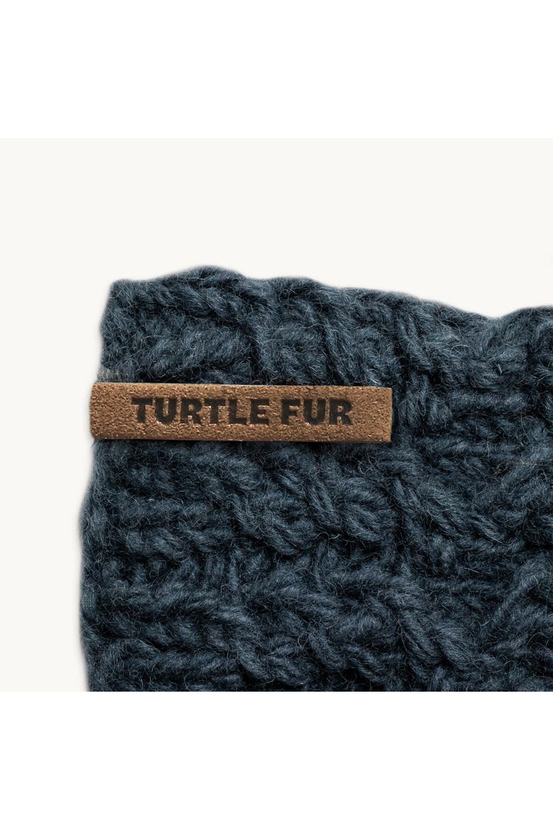 Mika Wool Fingerless Mittens, Alternate, color, Denim