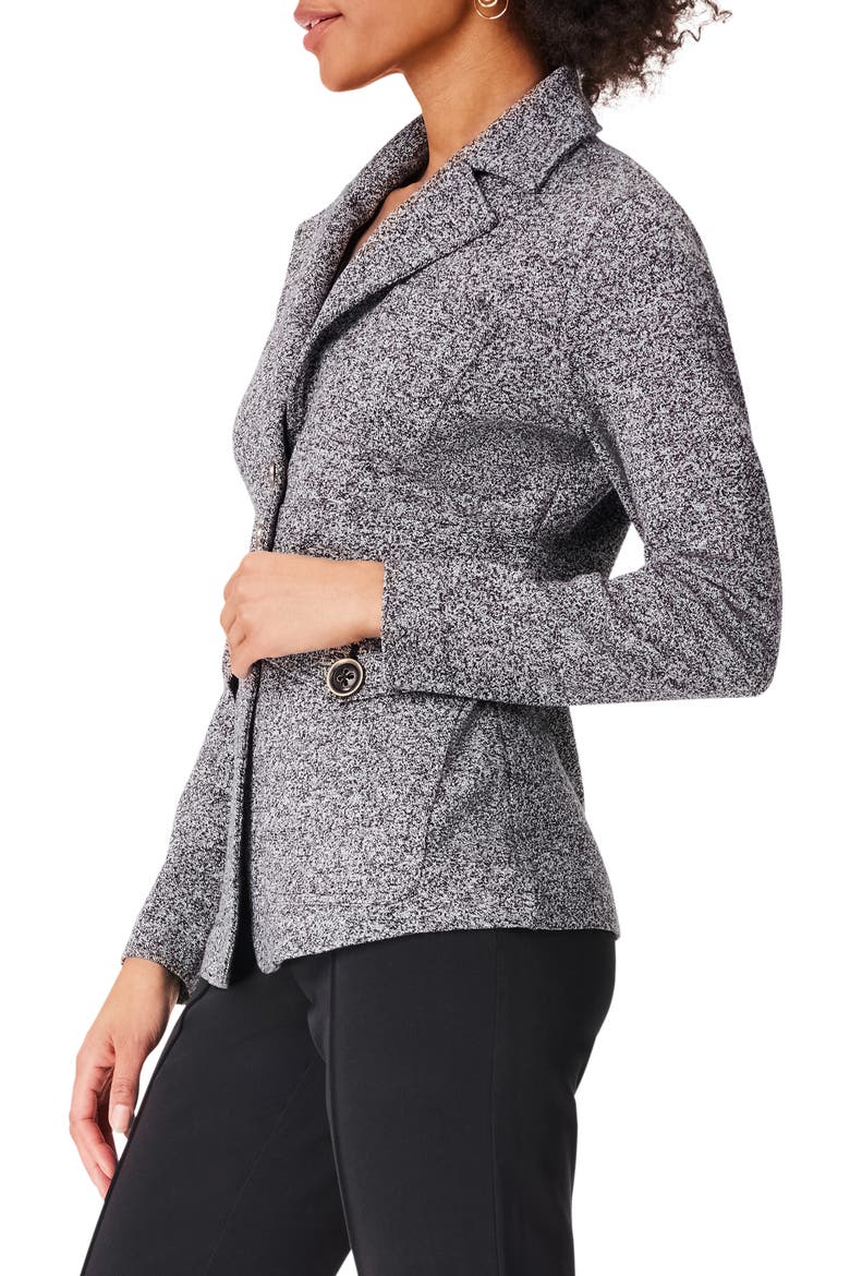 Editor Knit Blazer, Alternate, color, BLACK MIX