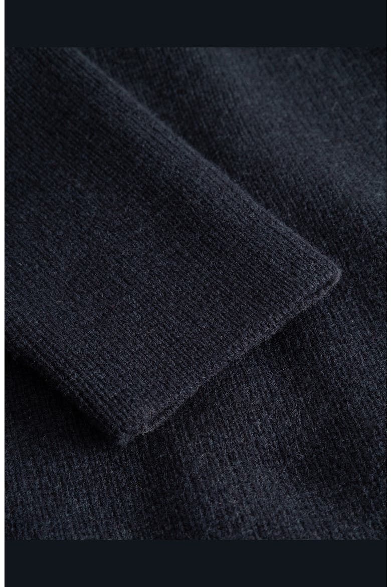 Fischer Wool Milano Knit Overshirt, Alternate, color, DARK NAVY