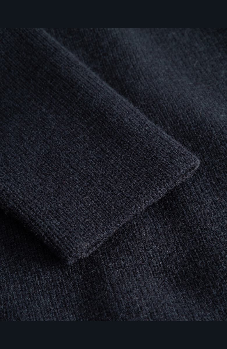 Les Deux Fischer Wool Milano Knit Overshirt, Alternate, color, Dark Navy