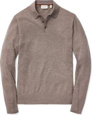 Bonobos Long Sleeve Merino Wool Polo Sweater