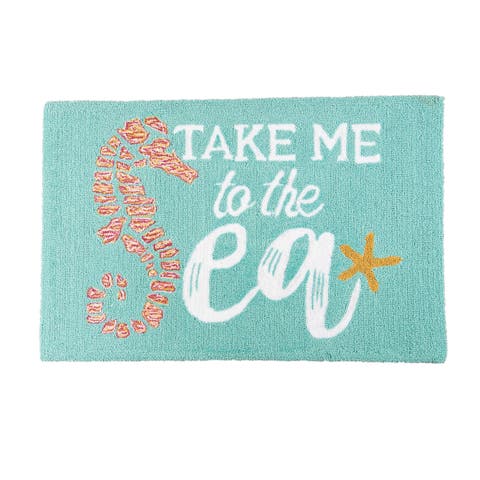 1'10" x 2'10" Take Me To The Sea Rug