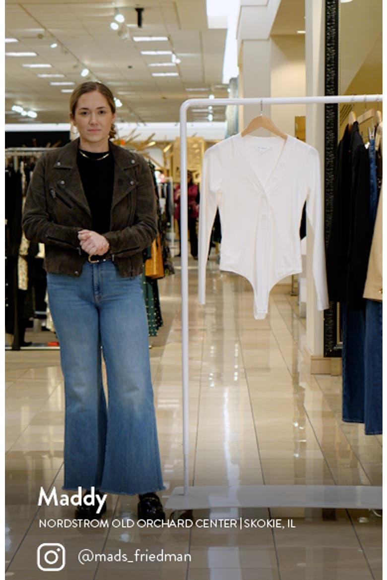 Rib Long Sleeve Henley Bodysuit video