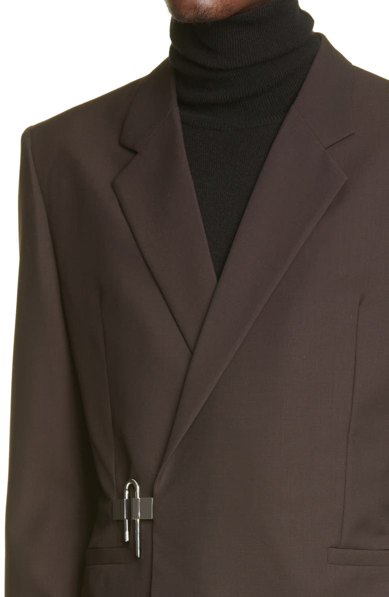 Givenchy Padlock Slim Fit Wool Sport Coat, Alternate, color, 