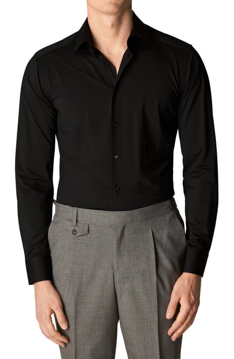Contemporary Fit Solid Dress Shirt