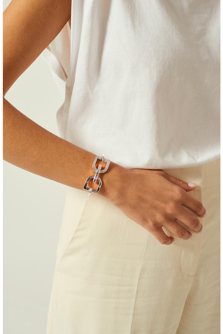 DC Stirrup Bracelet, Alternate, color, Silver