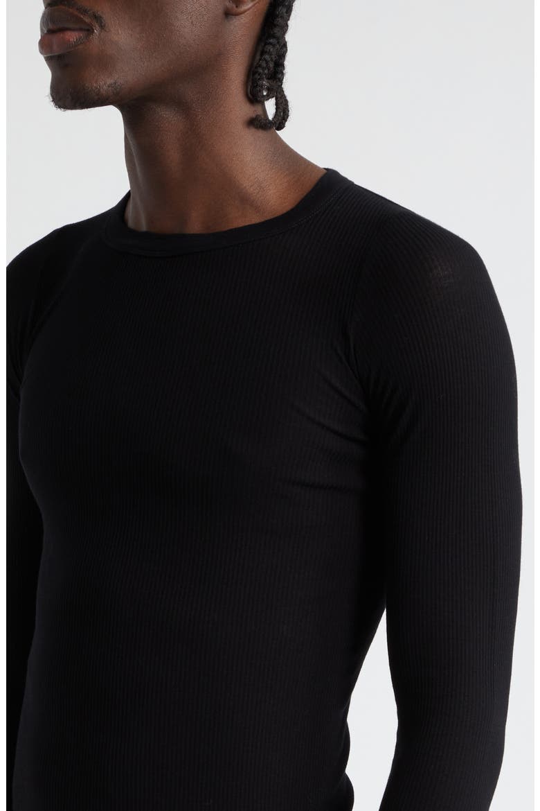 Forever Rib Jersey T-Shirt, Alternate, color, BLACK