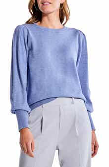 NIC+ZOE Pleat Shoulder Sweater