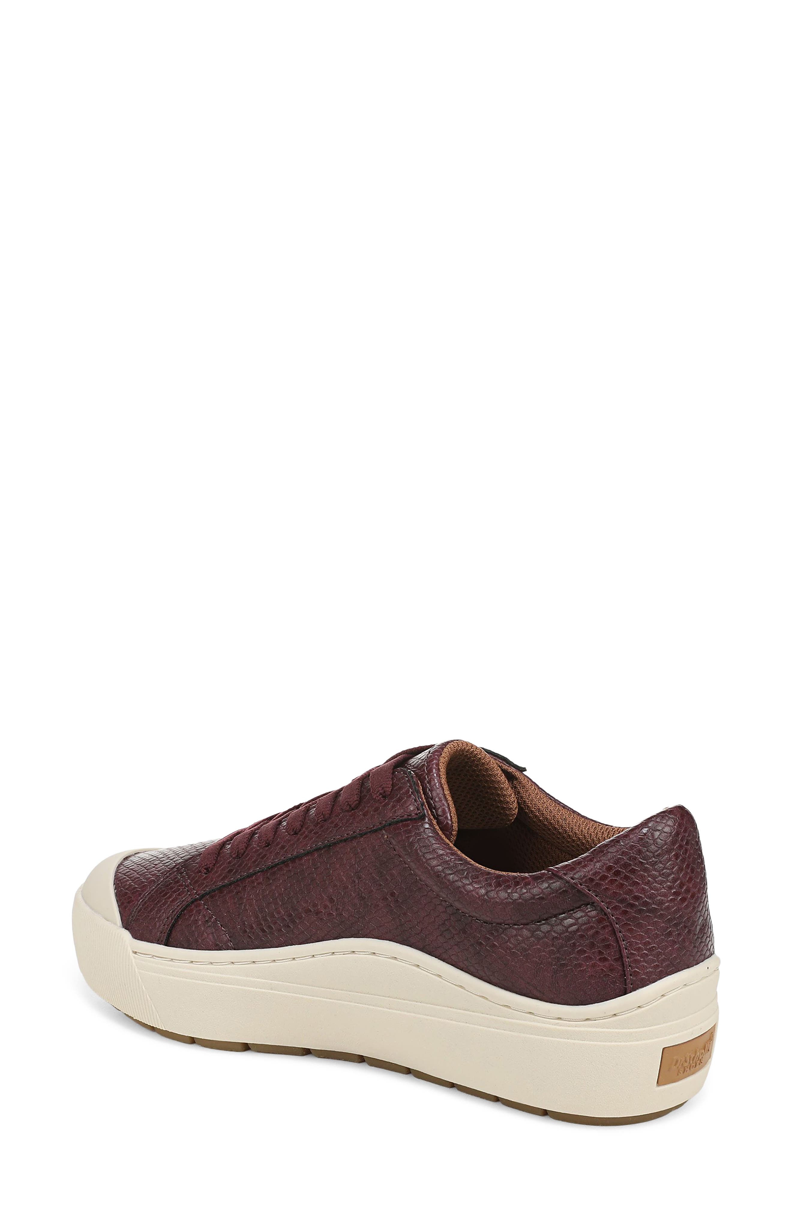 Time Off Sneaker, Alternate, color, DARK BURGUNDY FAUX LEATHER